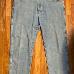 Rustler faded blue jeans 42x30 excellent condition